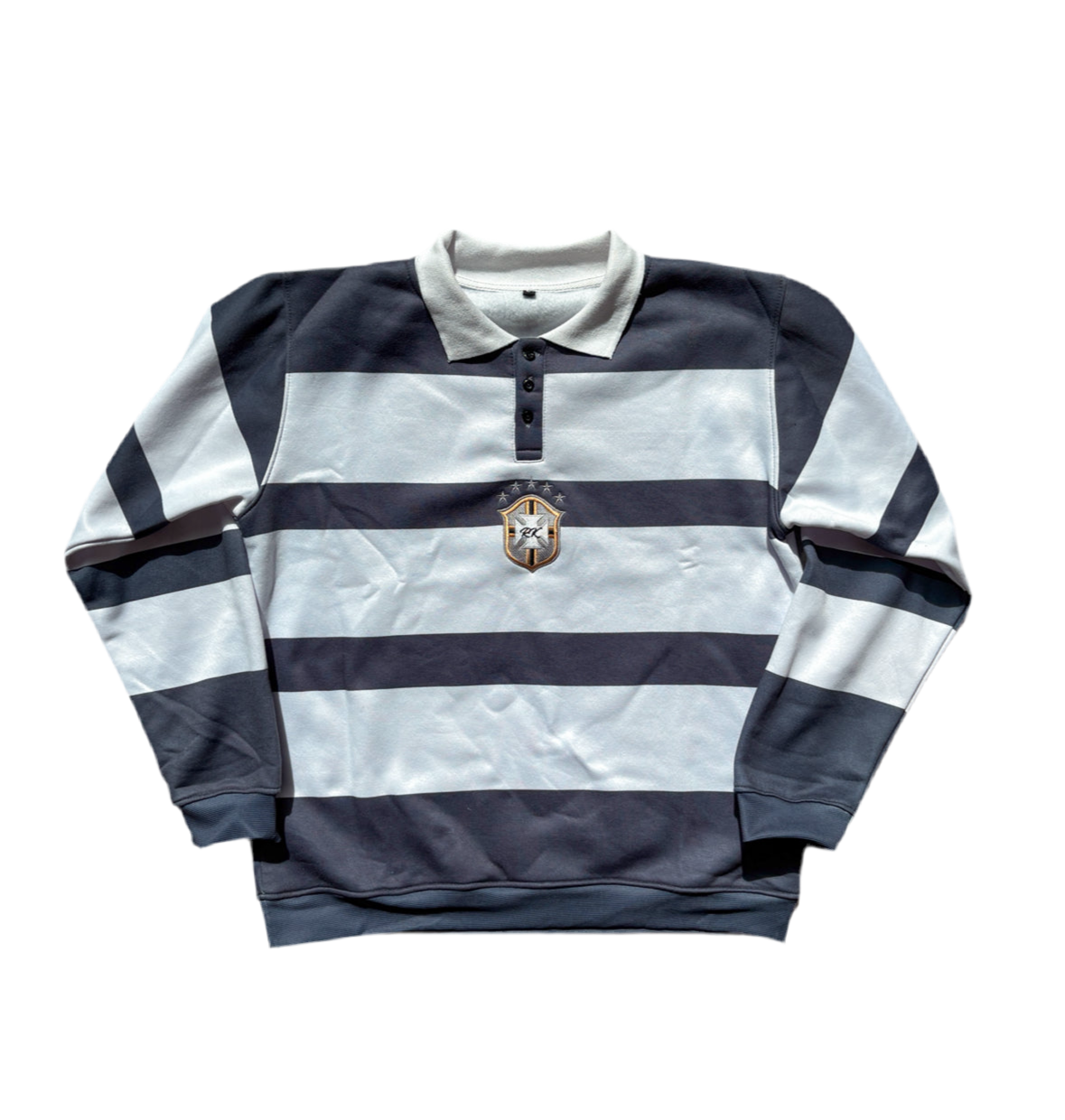 Navy & White Striped Jersey